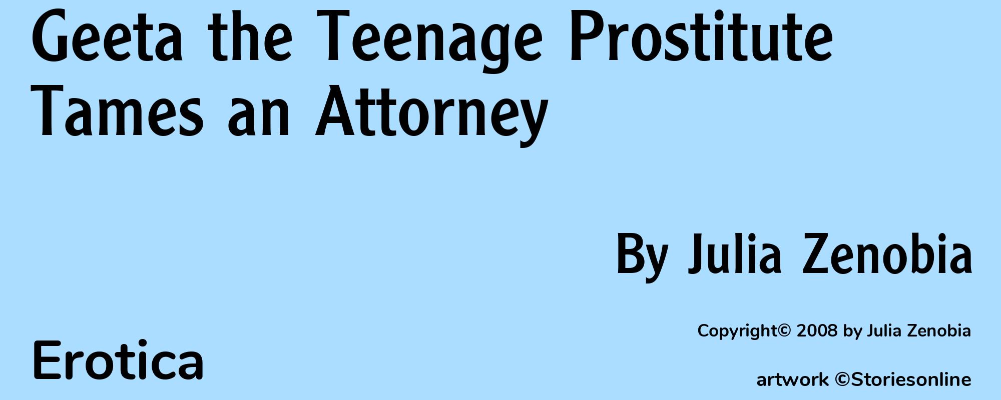 Geeta the Teenage Prostitute Tames an Attorney - Cover