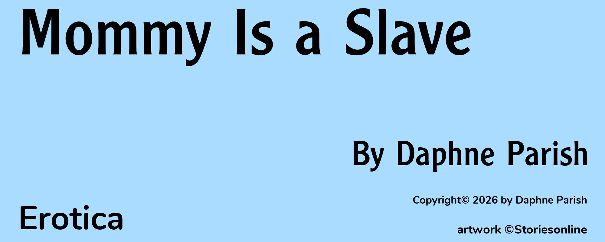 Mommy Is a Slave - Cover