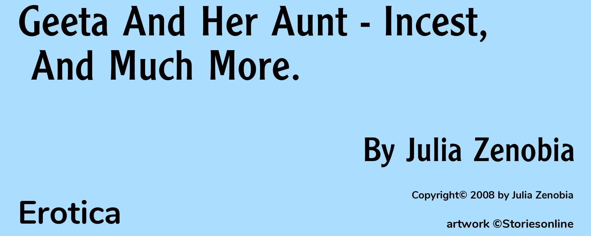 Geeta And Her Aunt - Incest, And Much More. - Cover