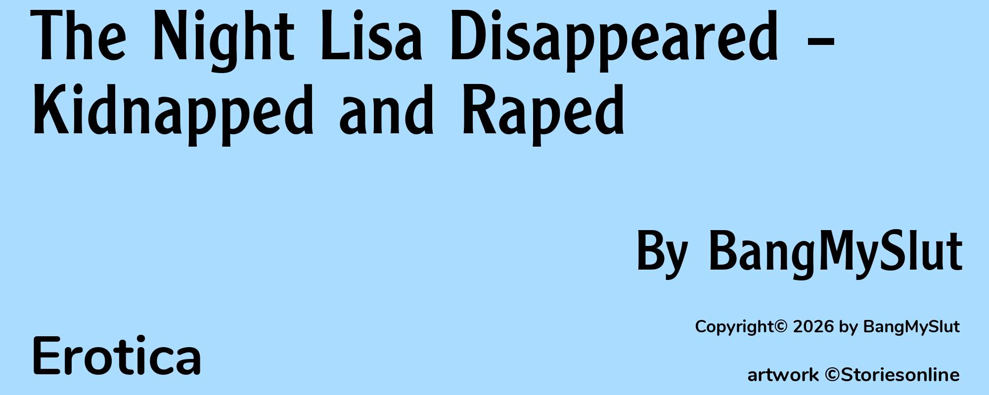 The Night Lisa Disappeared – Kidnapped and Raped - Cover