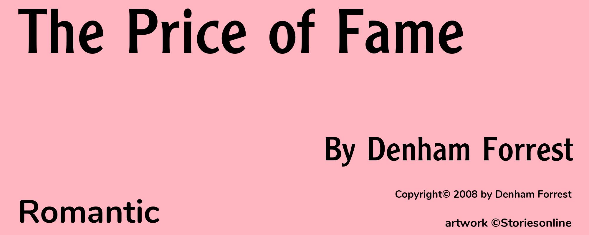 The Price of Fame - Cover