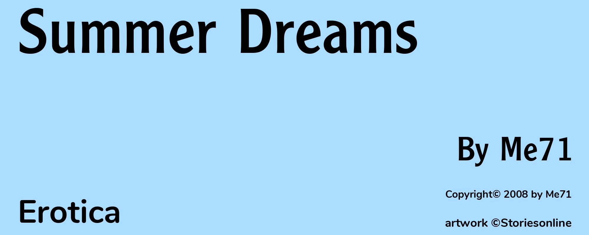 Summer Dreams - Cover