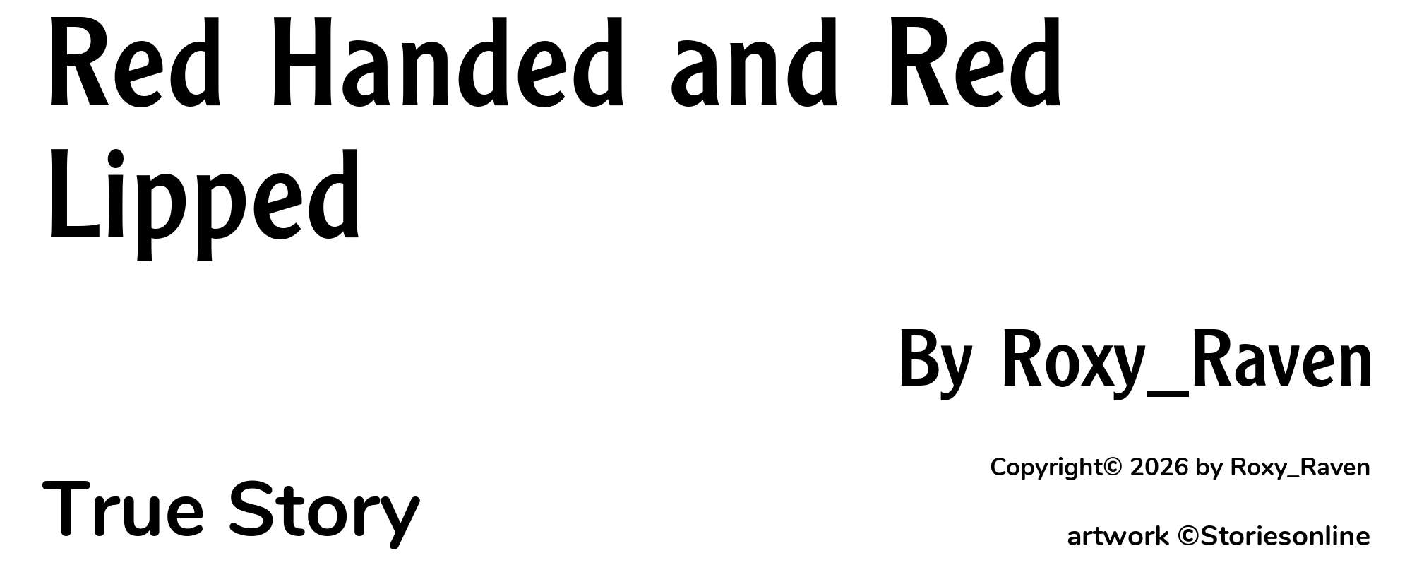 Red Handed and Red Lipped - Cover