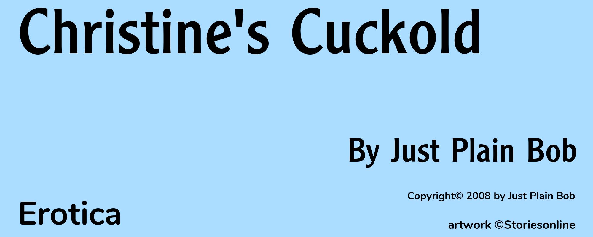 Christine's Cuckold - Cover