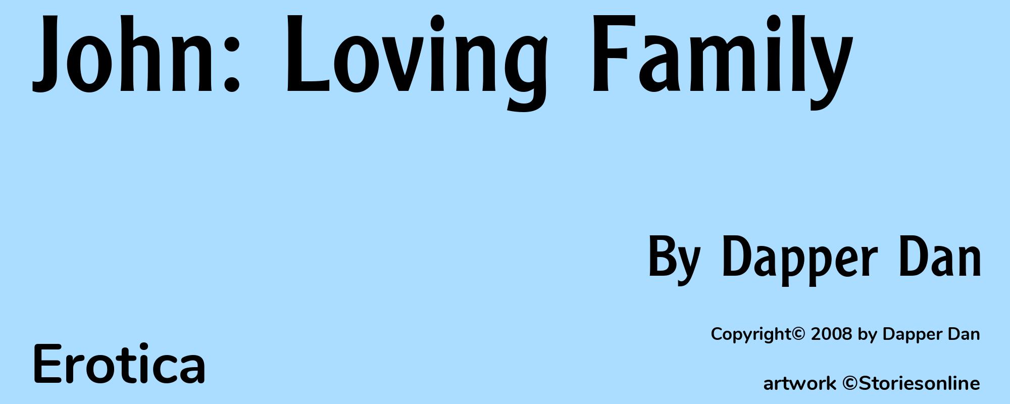 John: Loving Family - Cover