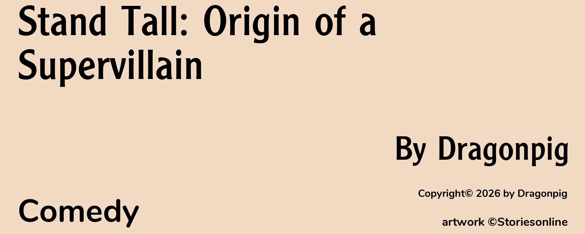 Stand Tall: Origin of a Supervillain - Cover
