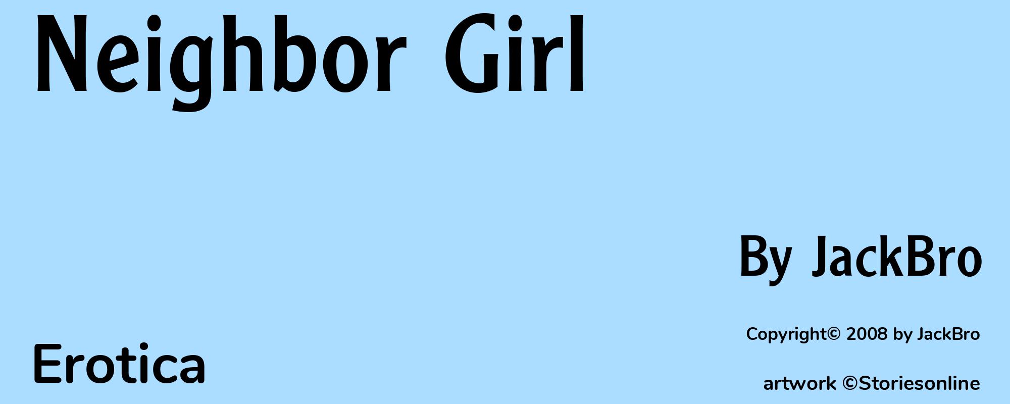 Neighbor Girl - Cover