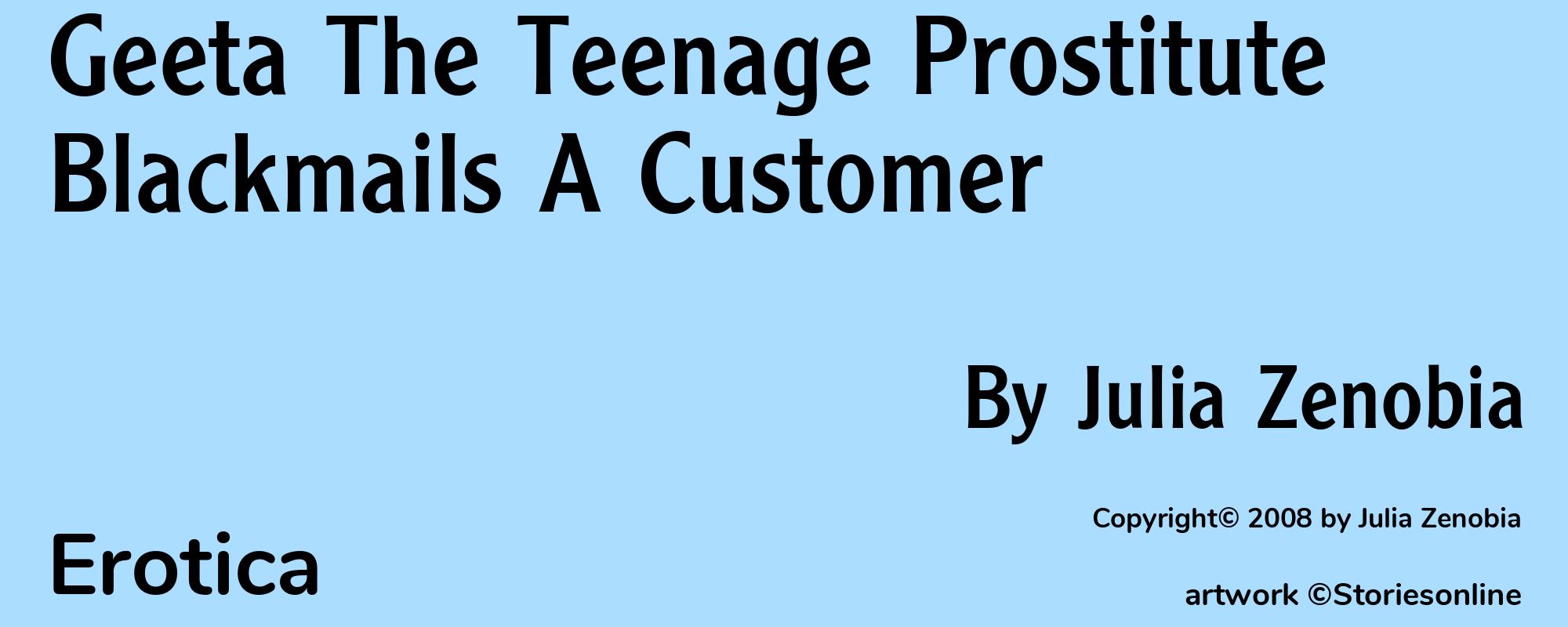 Geeta The Teenage Prostitute Blackmails A Customer - Cover