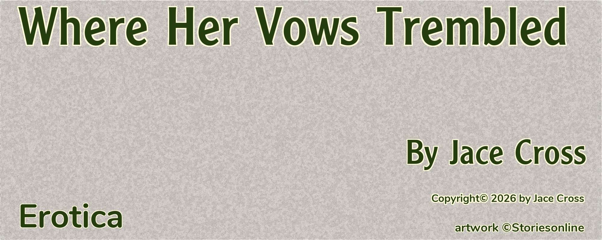Where Her Vows Trembled - Cover