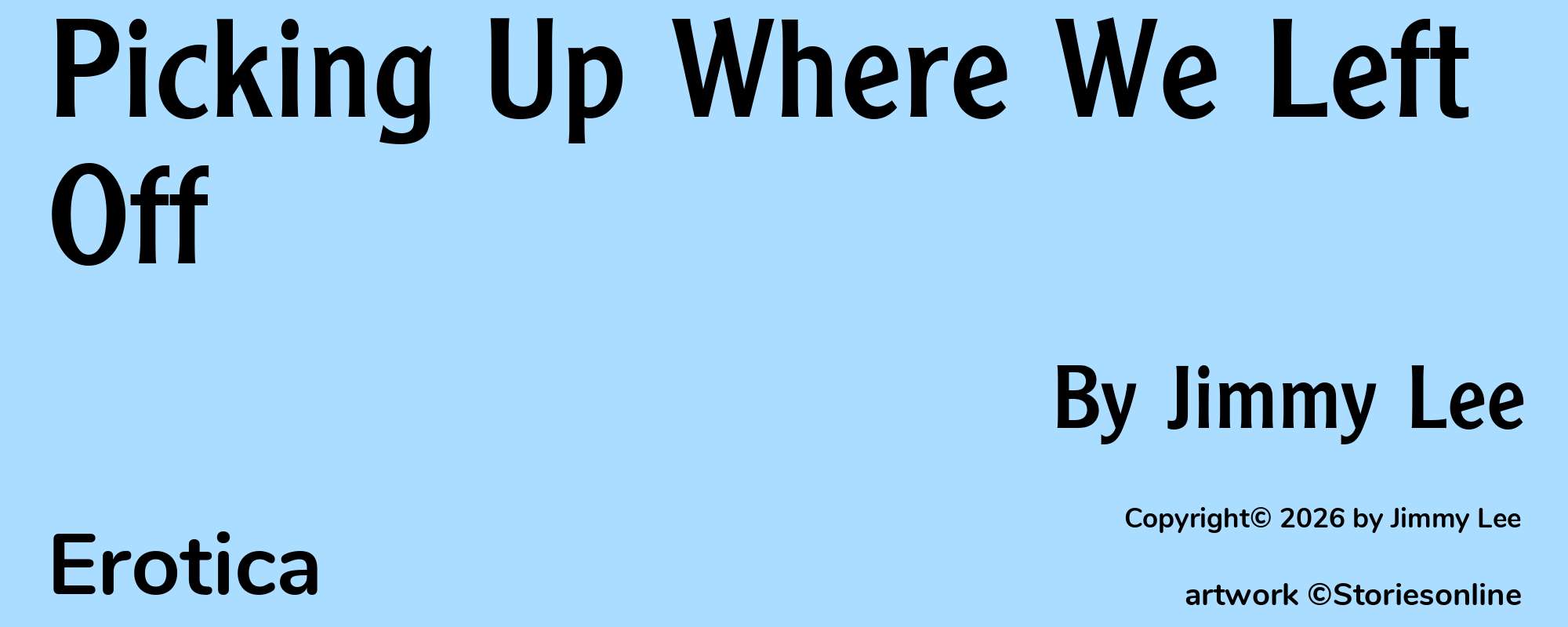 Picking Up Where We Left Off - Cover