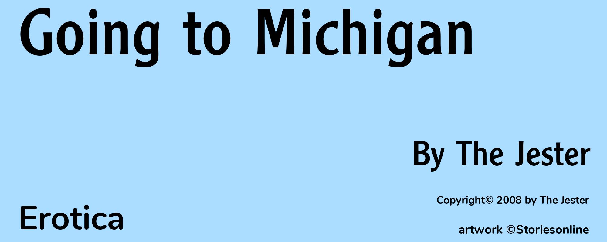 Going to Michigan - Cover
