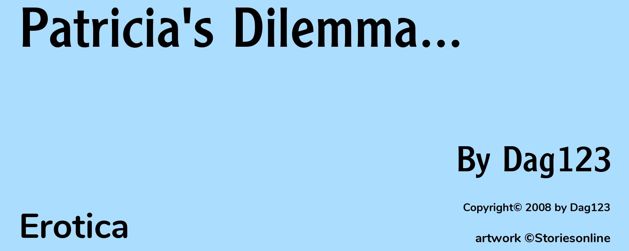 Patricia's Dilemma... - Cover