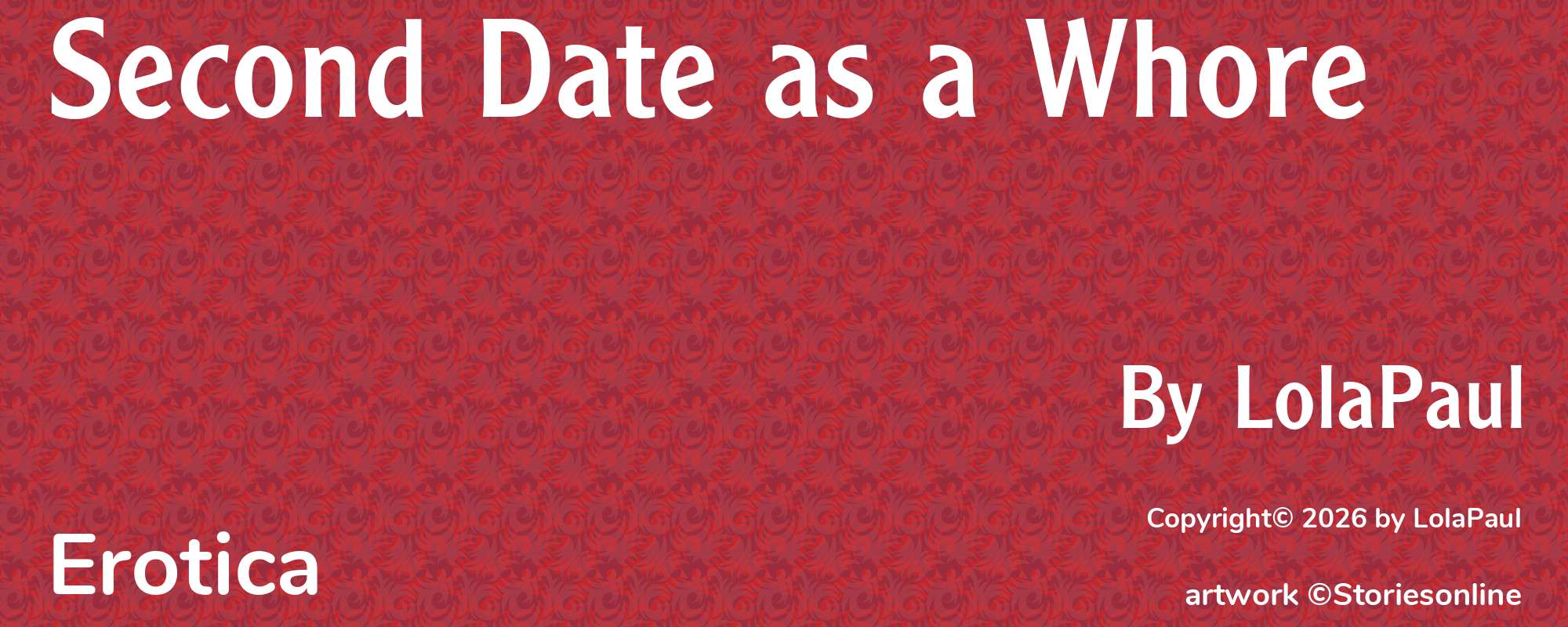 Second Date as a Whore - Cover