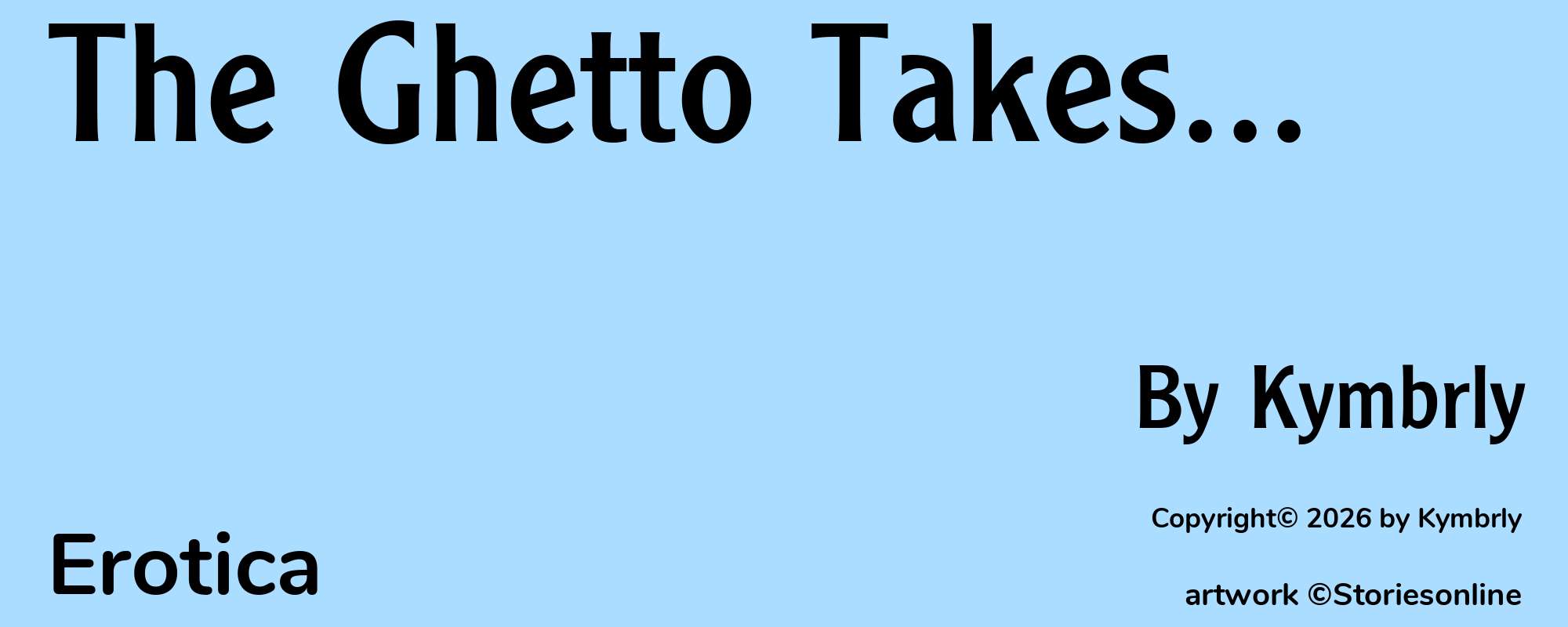 The Ghetto Takes... - Cover