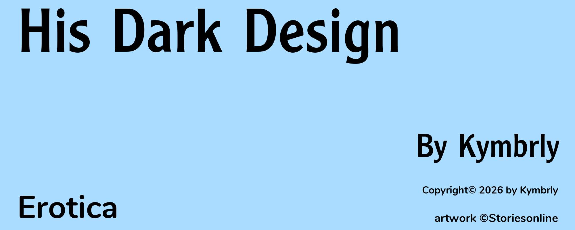 His Dark Design - Cover
