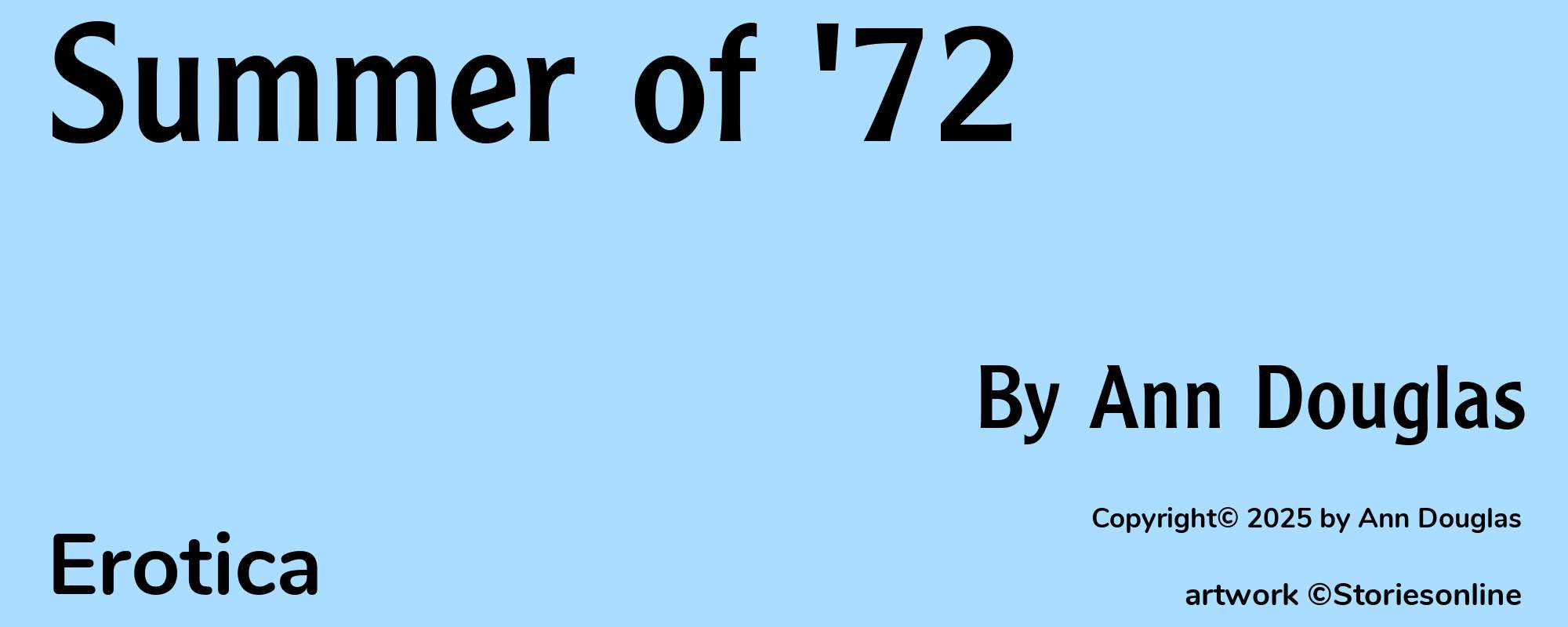 Summer of '72 - Cover