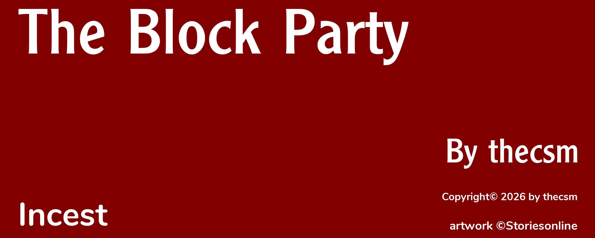 The Block Party - Cover