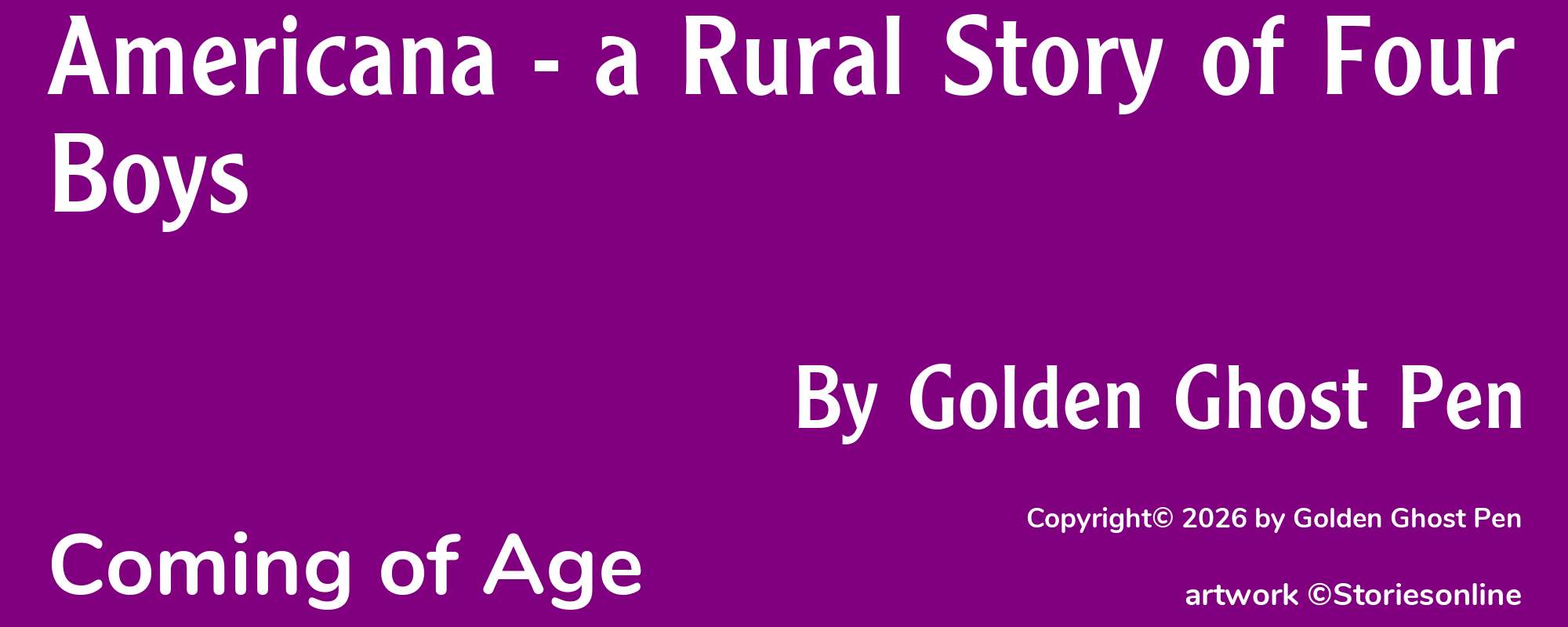 Americana - a Rural Story of Four Boys - Cover