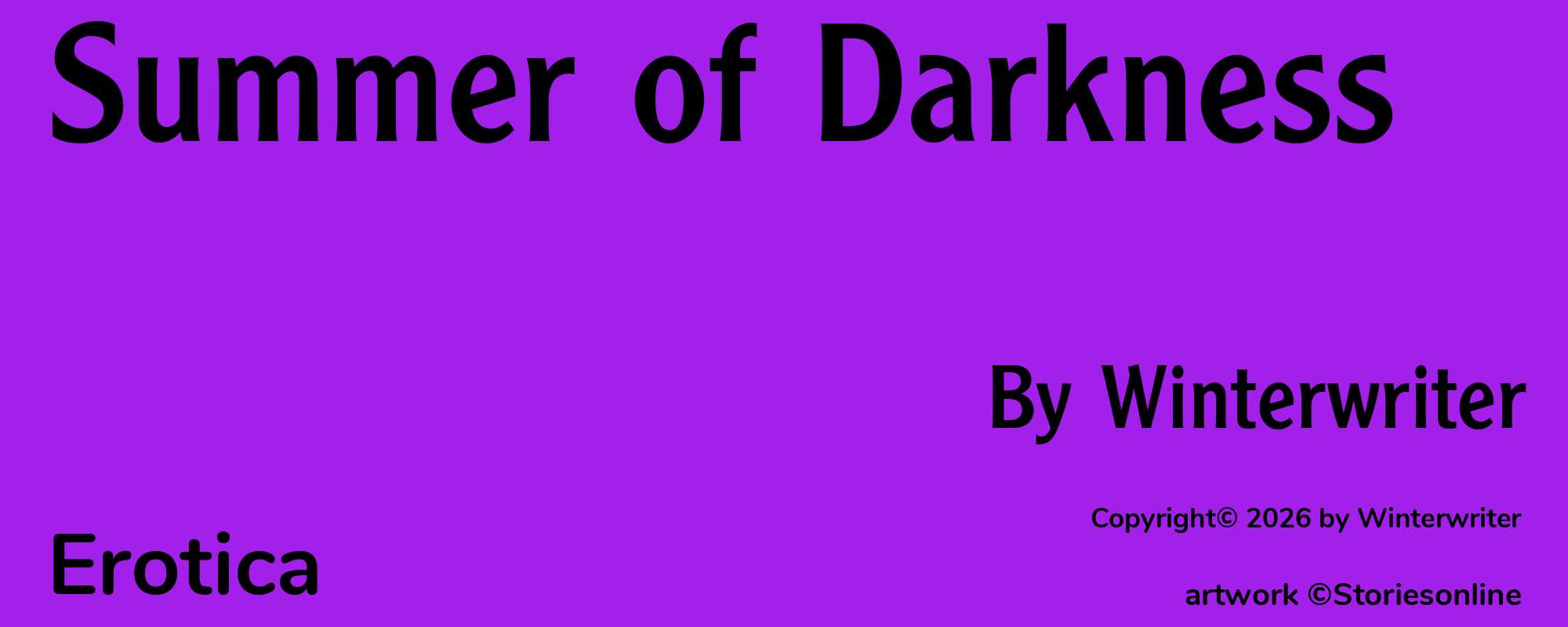 Summer of Darkness - Cover