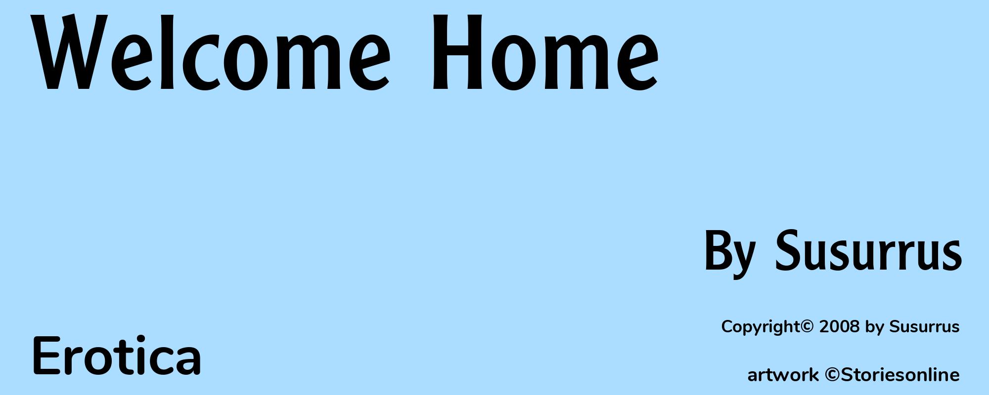 Welcome Home - Cover