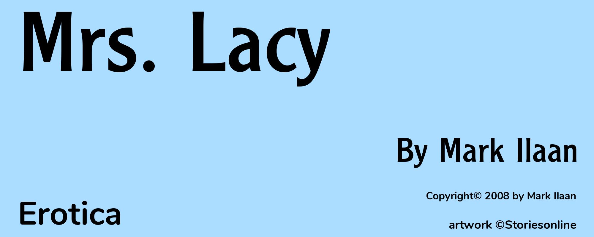 Mrs. Lacy - Cover