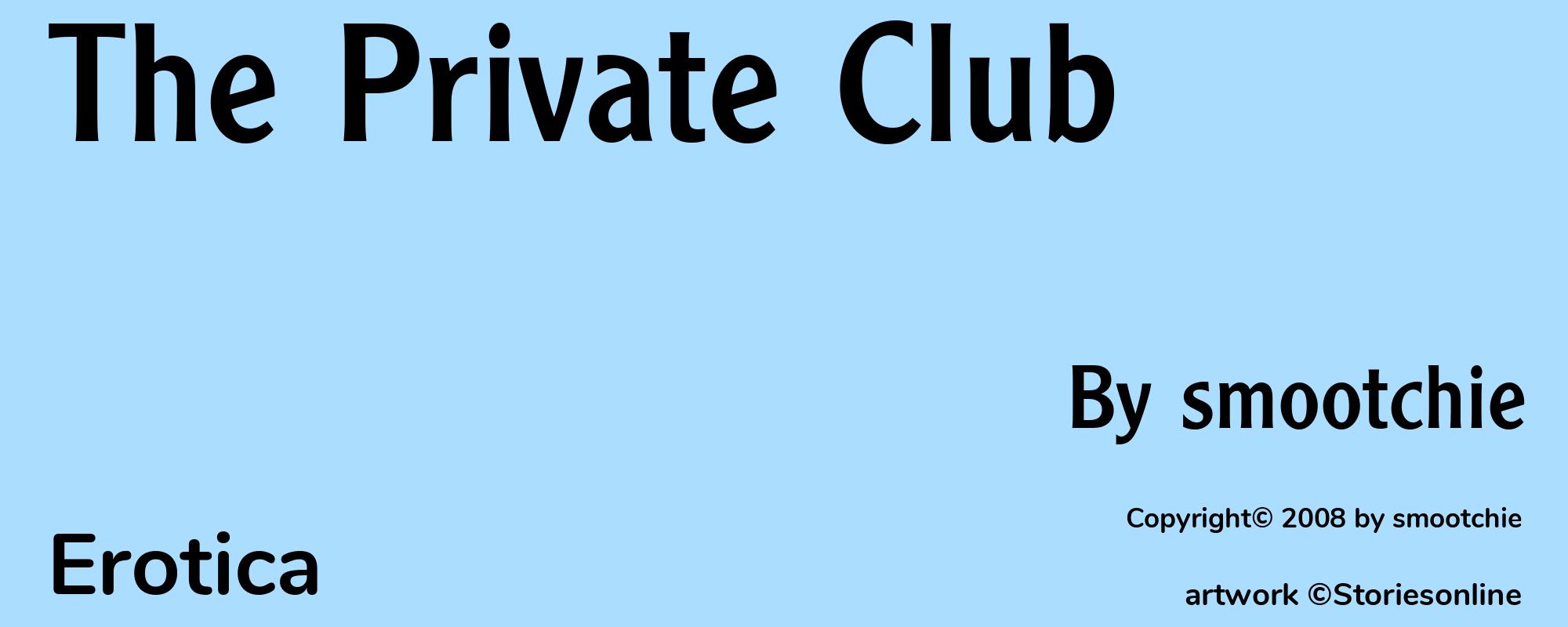 The Private Club - Cover