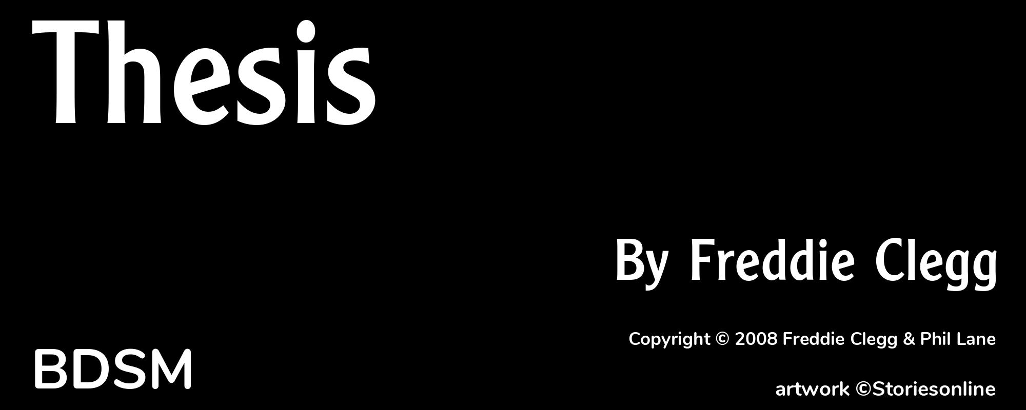 Thesis - Cover