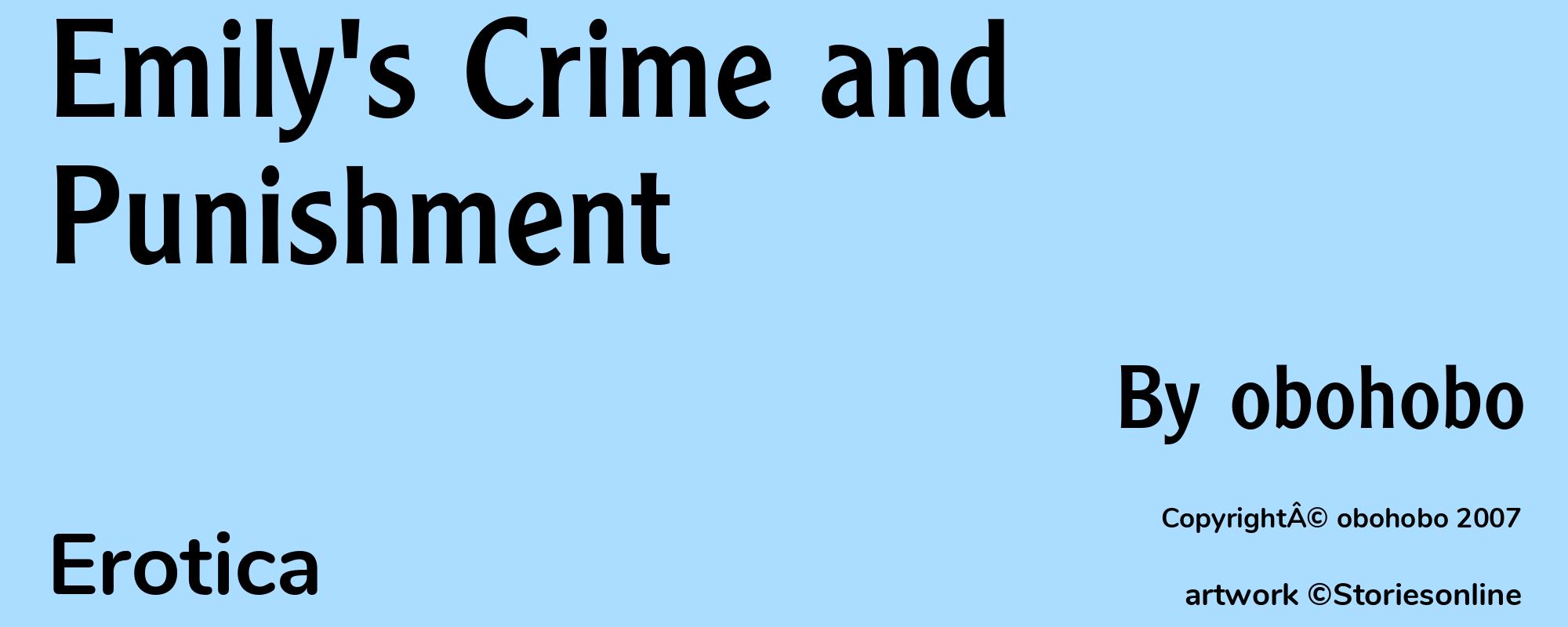 Emily's Crime and Punishment - Cover