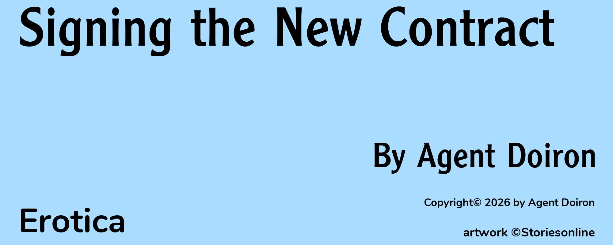 Signing the New Contract - Cover