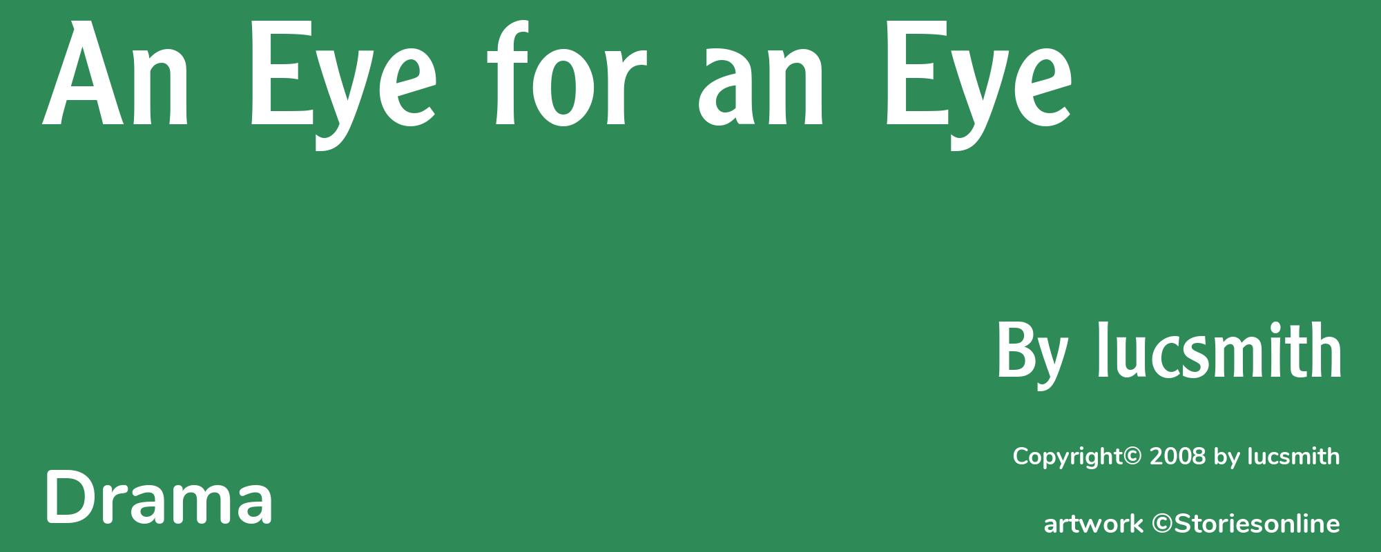 An Eye for an Eye - Cover