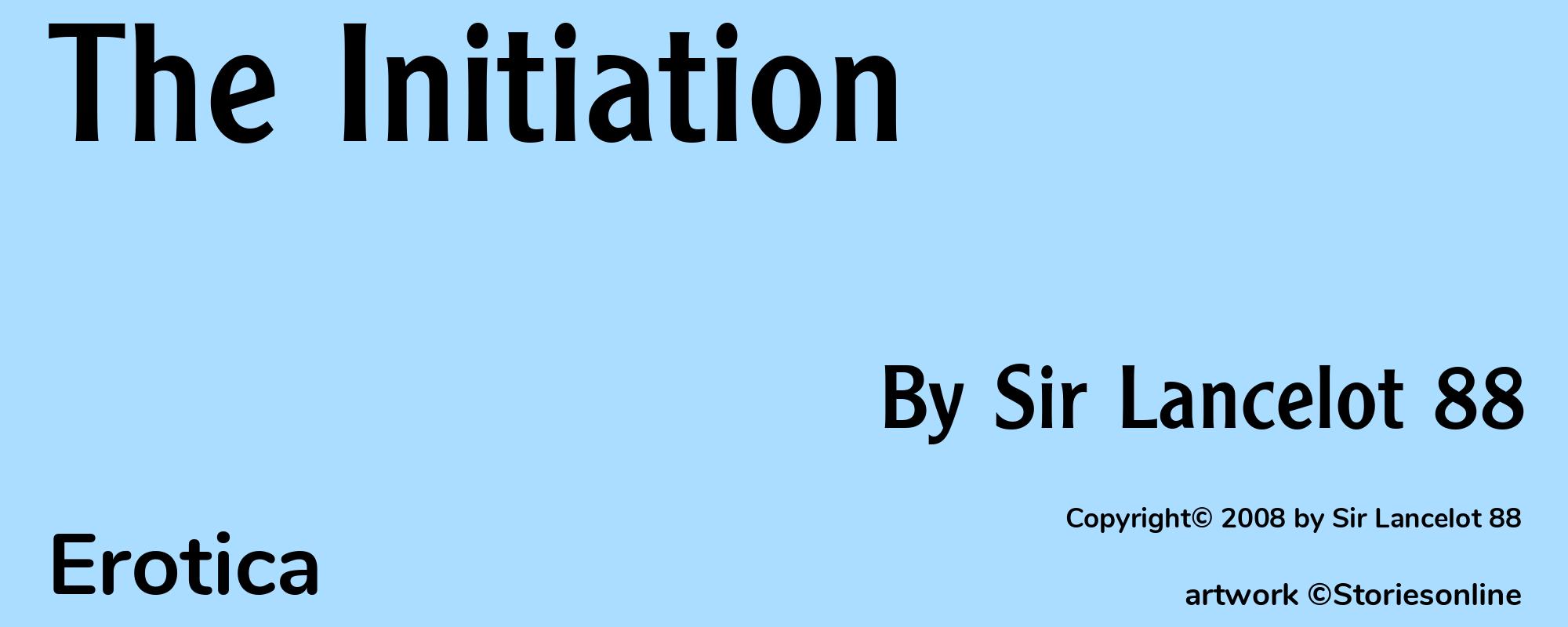 The Initiation - Cover