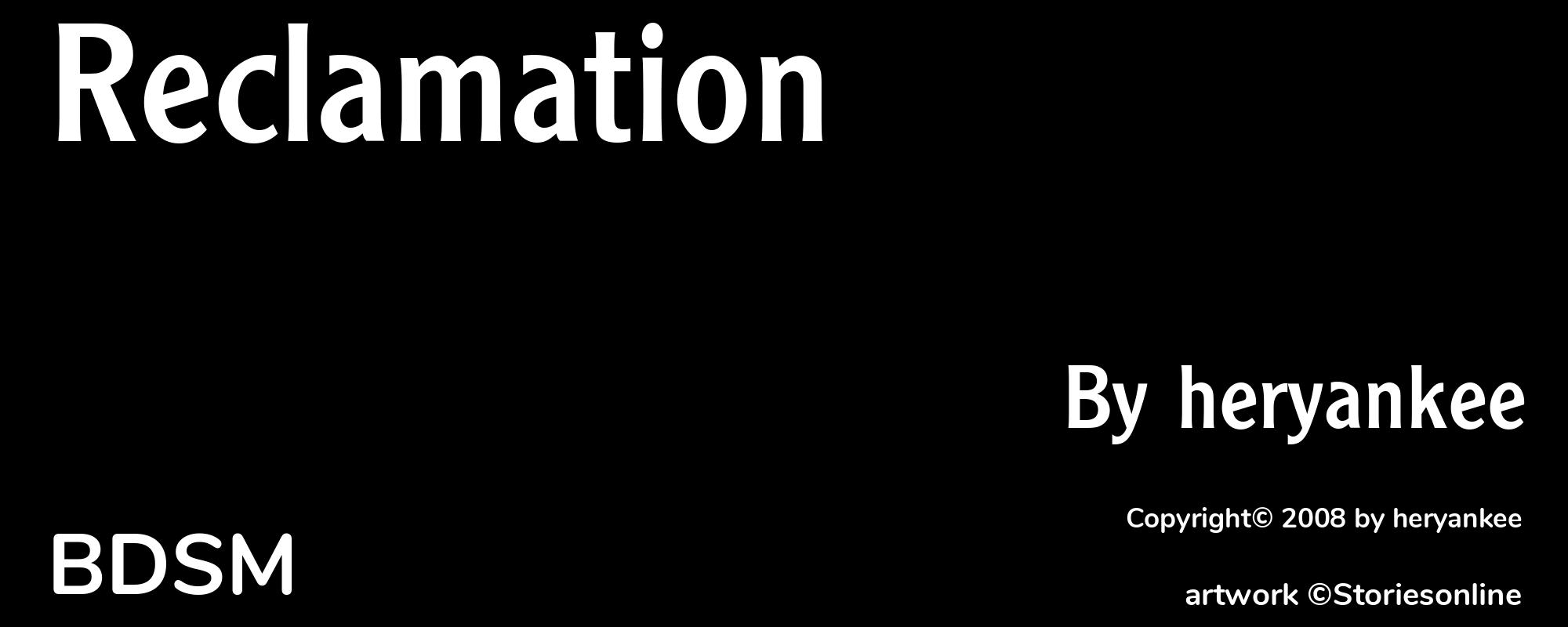Reclamation - Cover