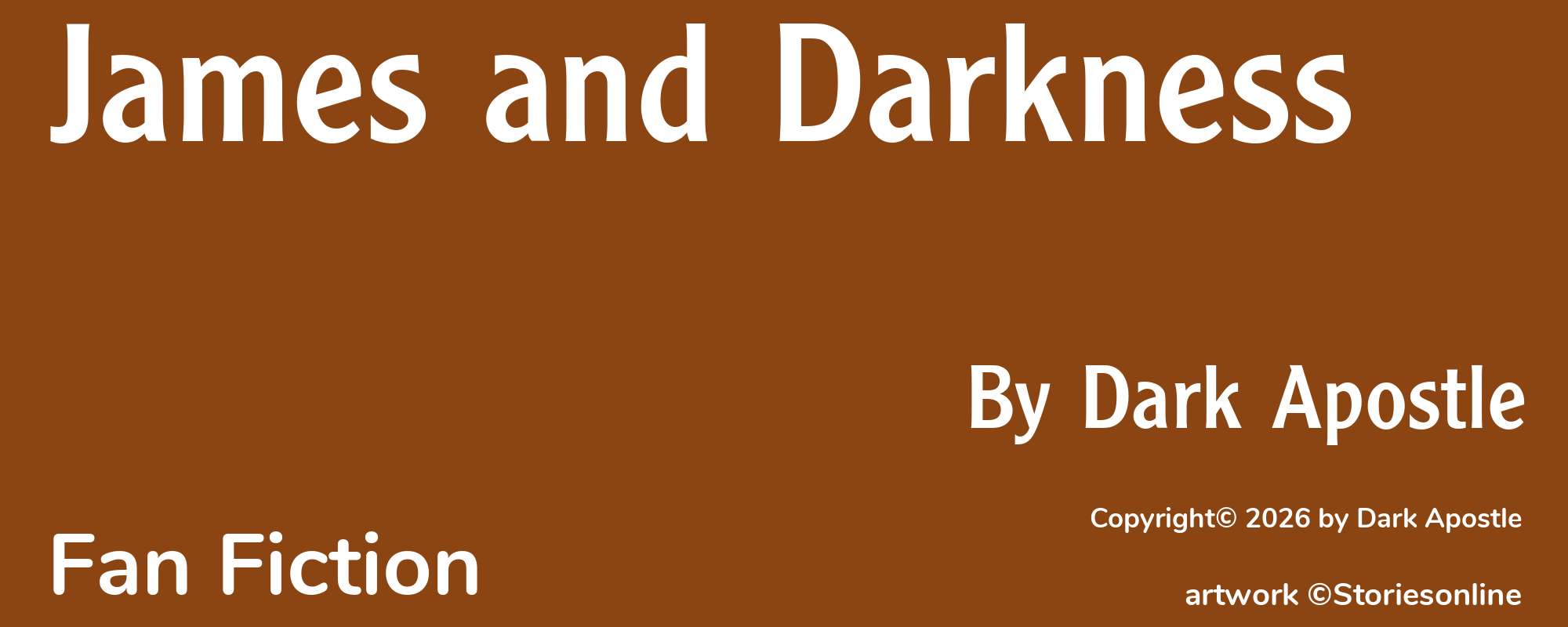 James and Darkness - Cover
