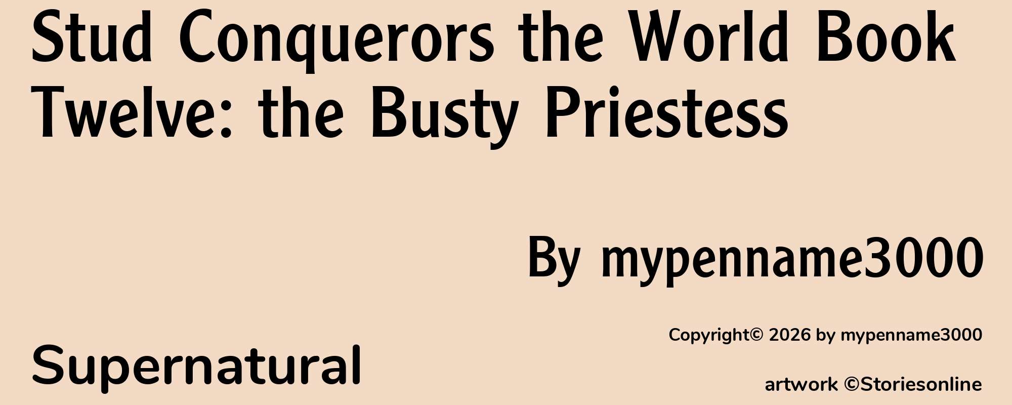 Stud Conquerors the World Book Twelve: the Busty Priestess - Cover