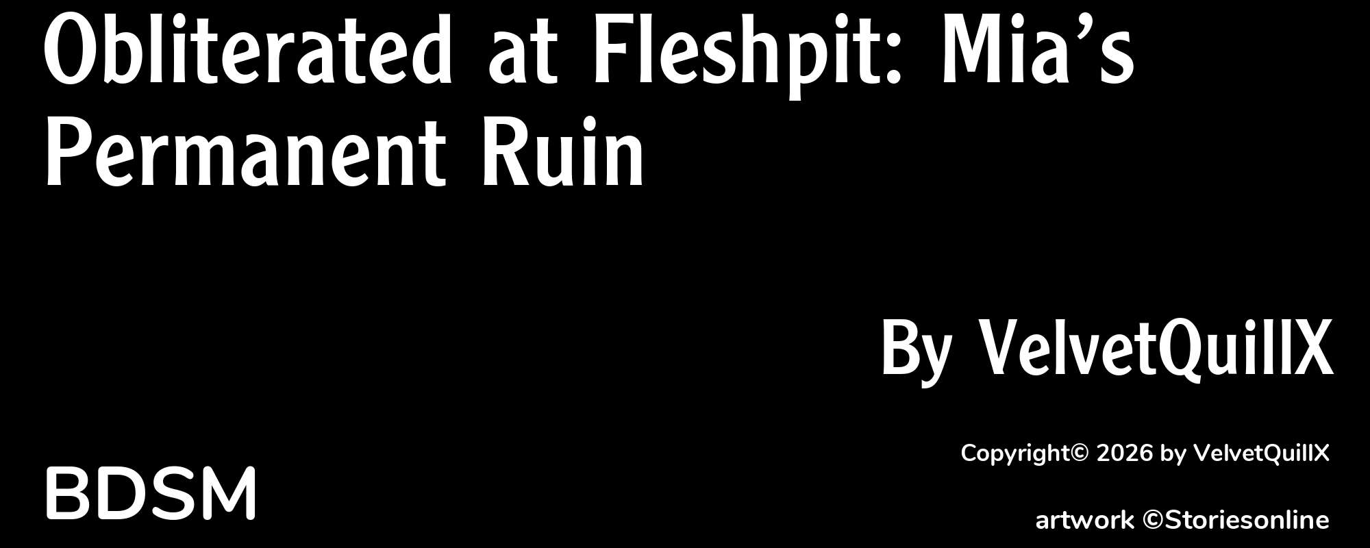 Obliterated at Fleshpit: Mia’s Permanent Ruin - Cover