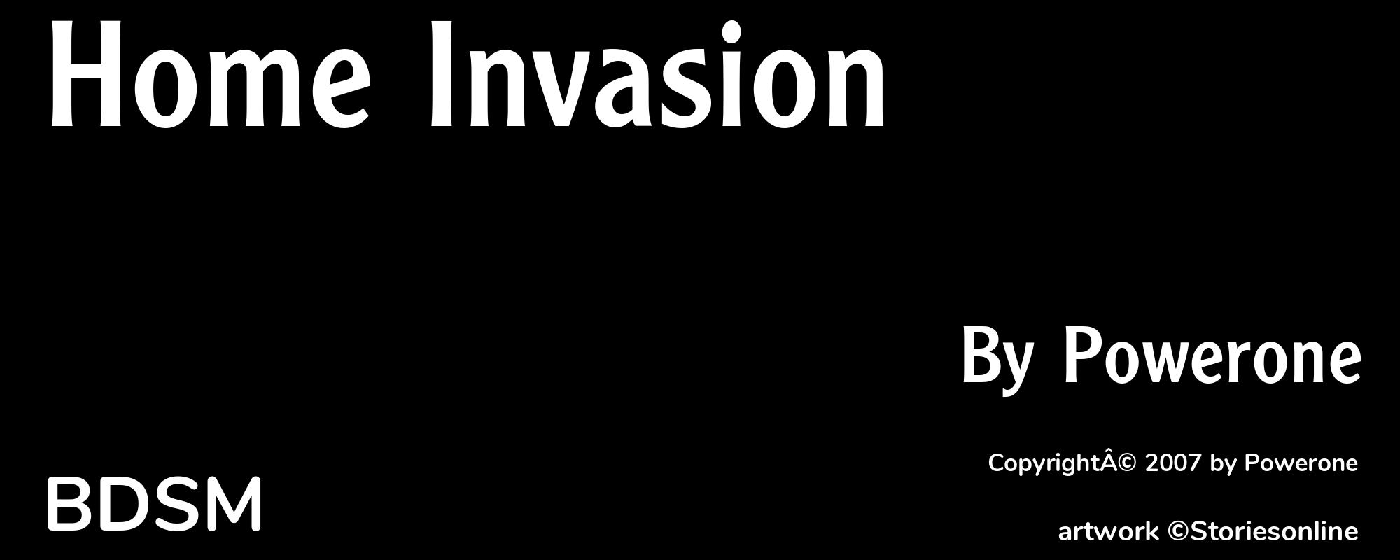 Home Invasion - Cover