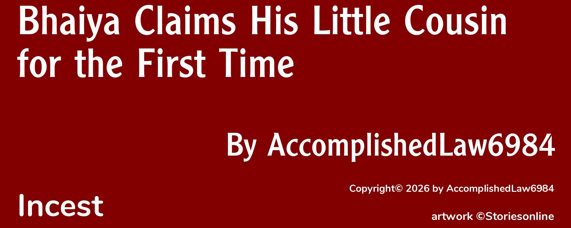 Bhaiya Claims His Little Cousin for the First Time - Cover