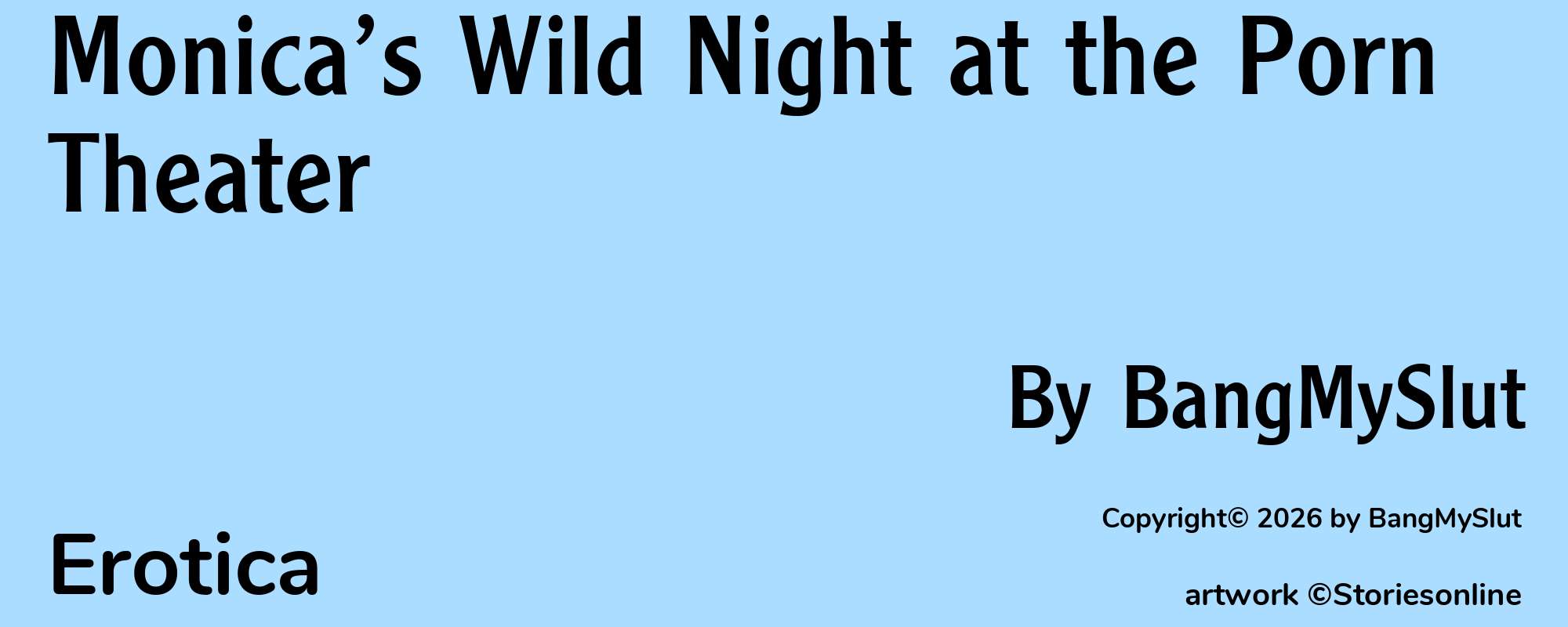 Monica’s Wild Night at the Porn Theater - Cover