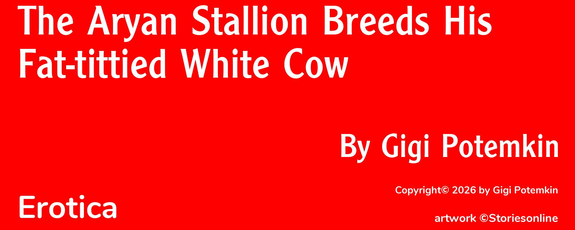 The Aryan Stallion Breeds His Fat-tittied White Cow - Cover