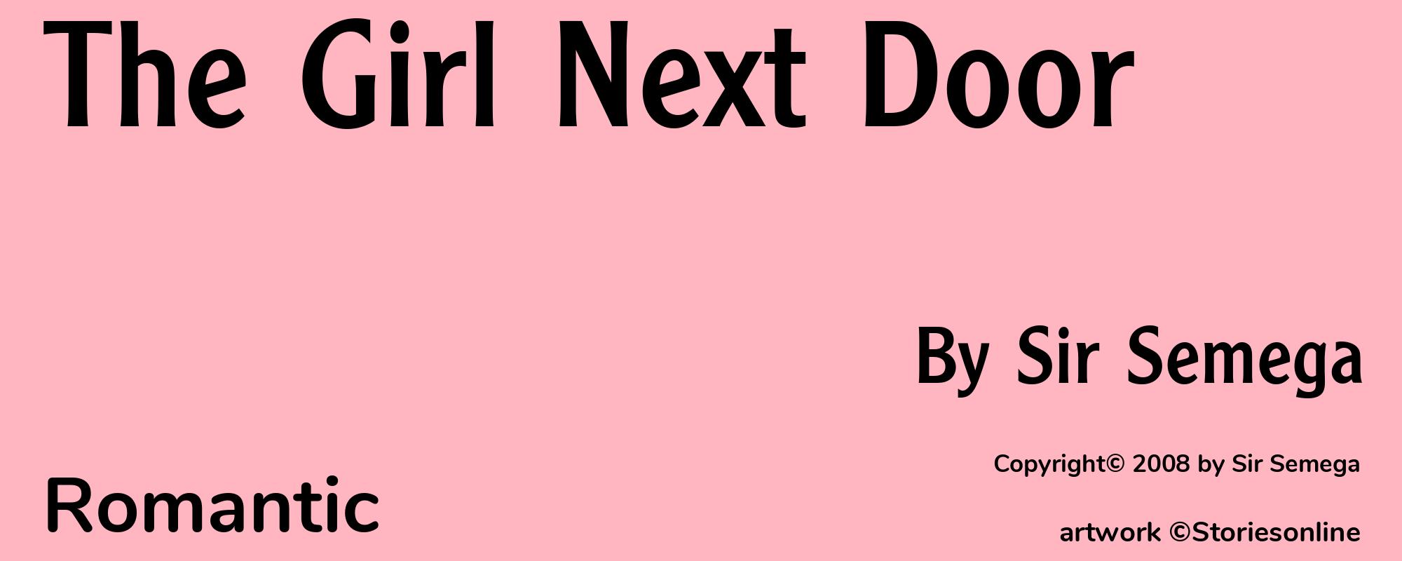The Girl Next Door - Cover