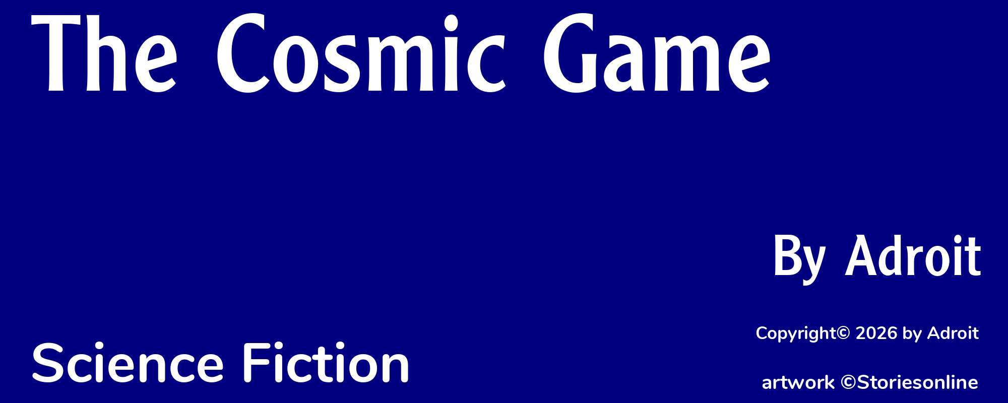 The Cosmic Game - Cover