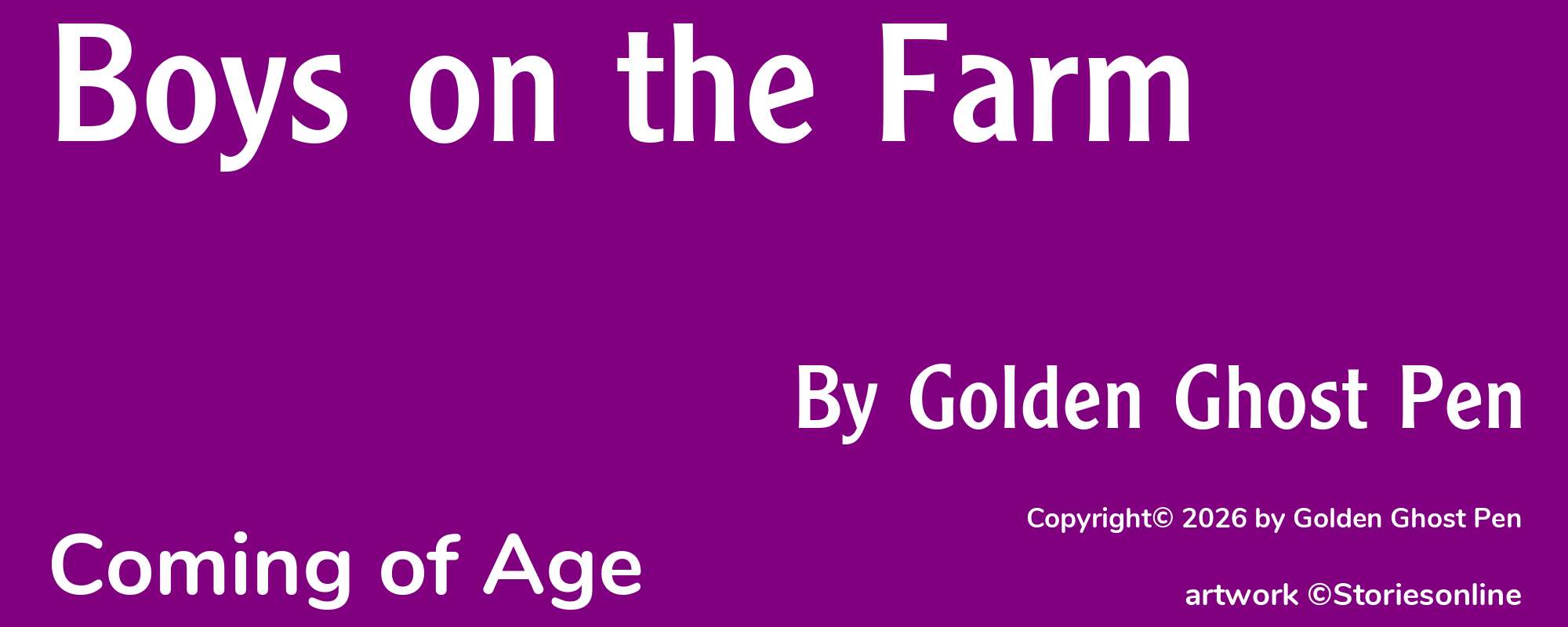 Boys on the Farm - Cover