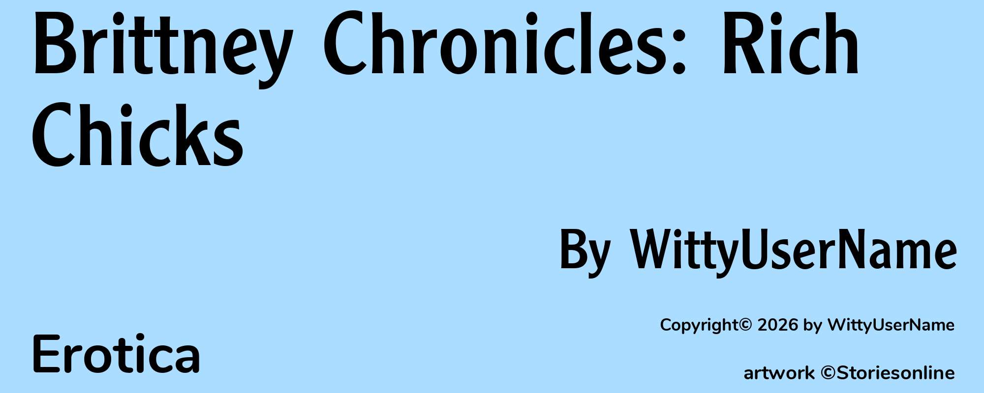 Brittney Chronicles: Rich Chicks - Cover