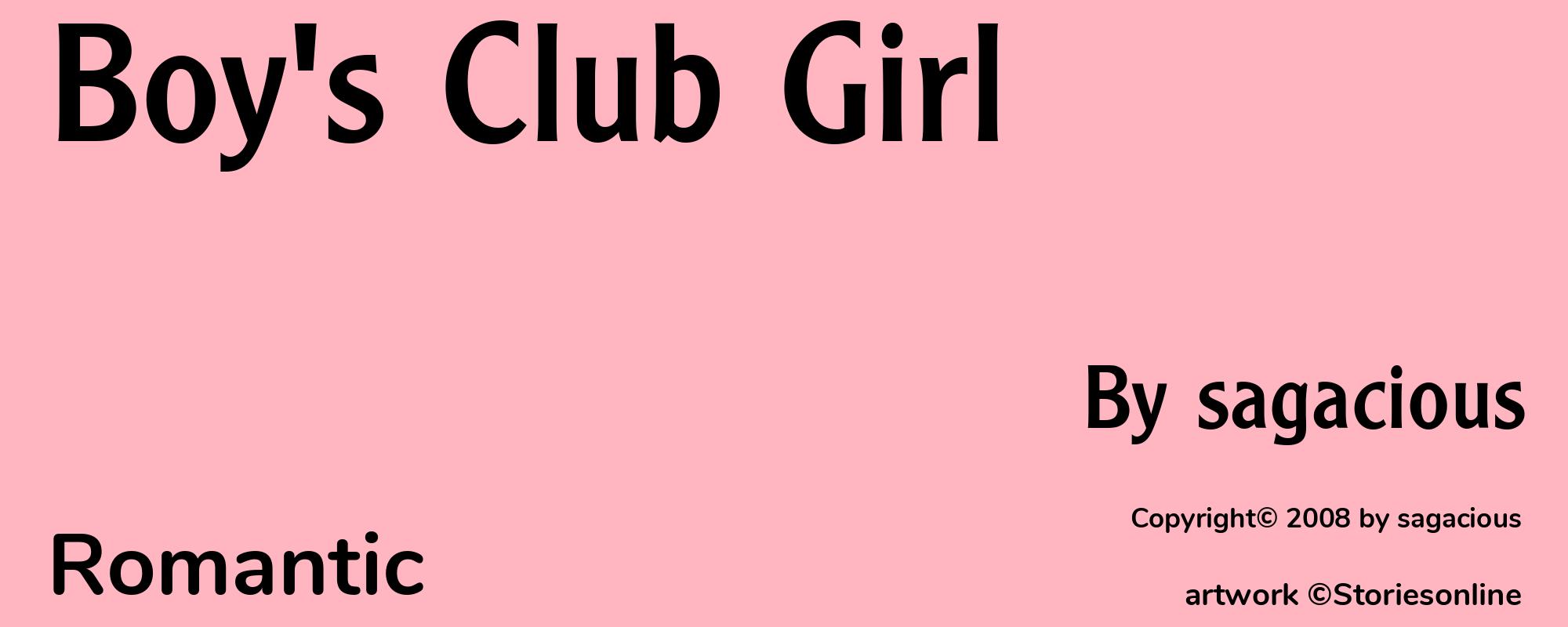 Boy's Club Girl - Cover