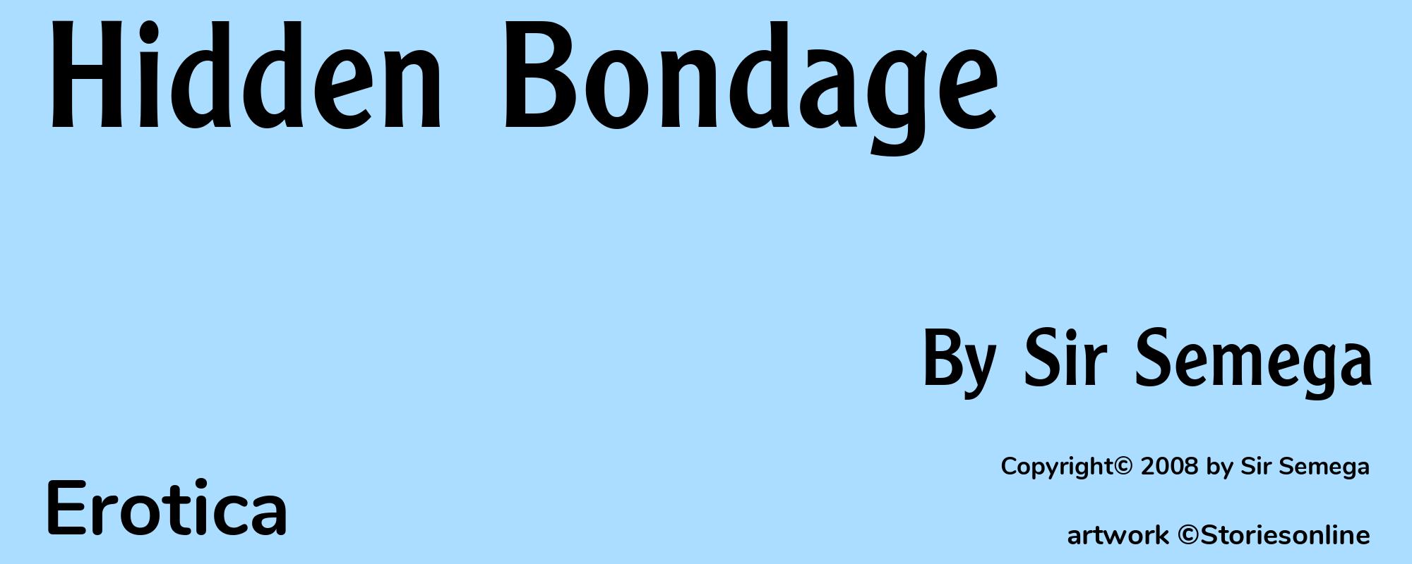 Hidden Bondage - Cover
