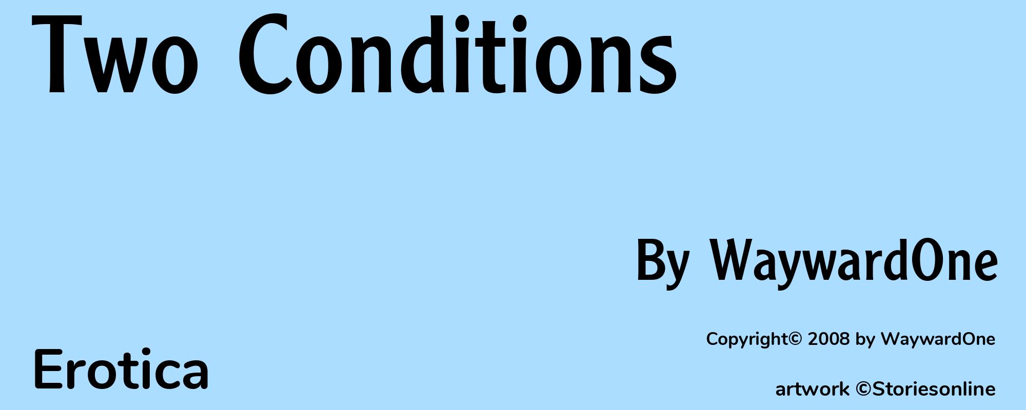 Two Conditions - Cover