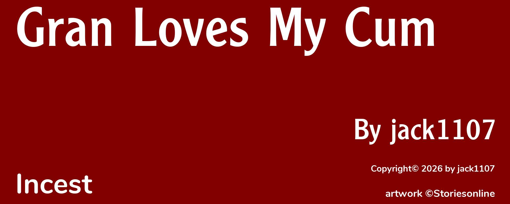 Gran Loves My Cum - Cover