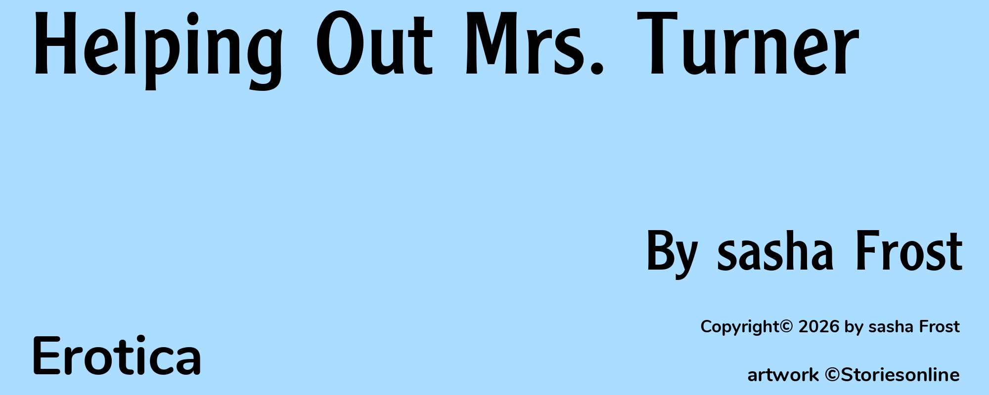 Helping Out Mrs. Turner - Cover