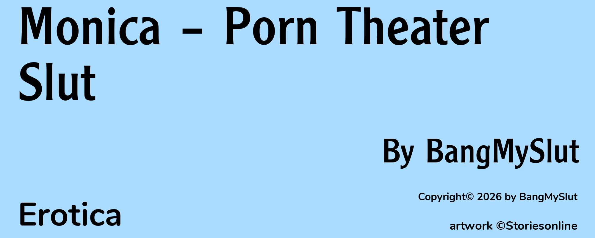 Monica – Porn Theater Slut - Cover