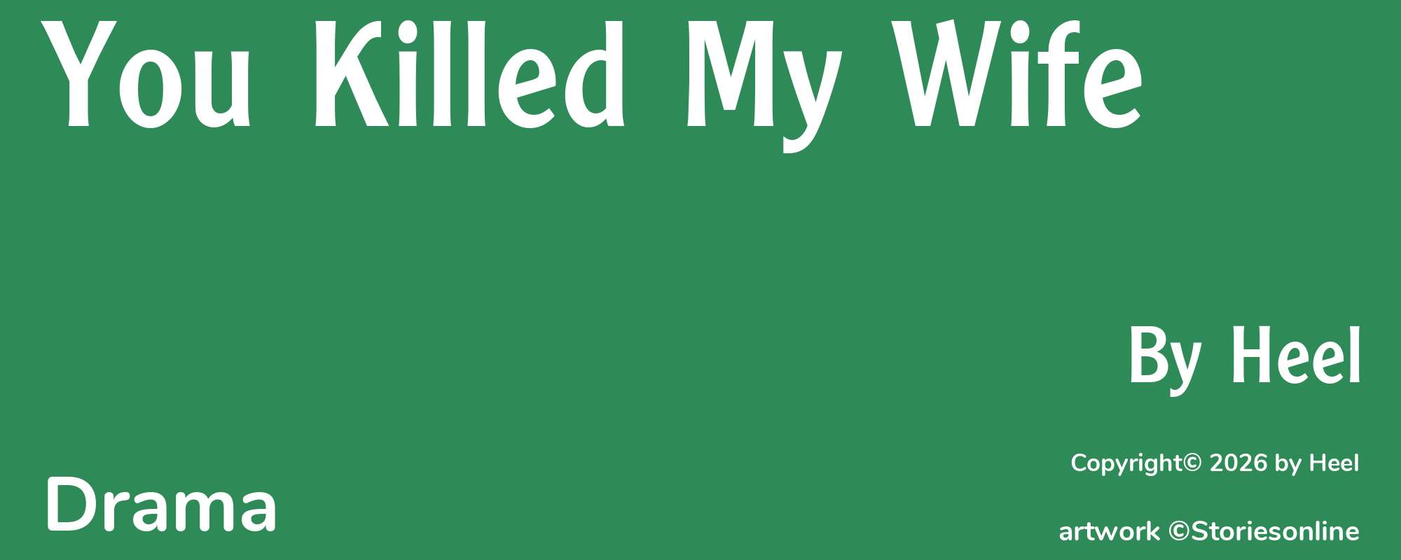 You Killed My Wife - Cover